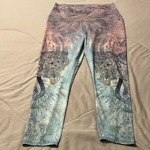 Evolution and Creation Artistic Patterned Leggings